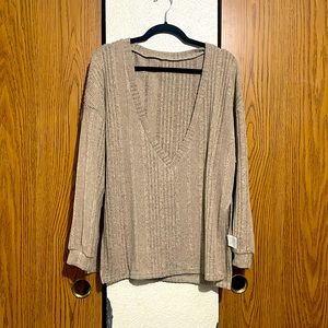 Large V neck sweater no brand